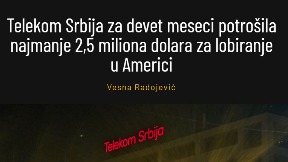 Telekom plaća lobiranje u SAD